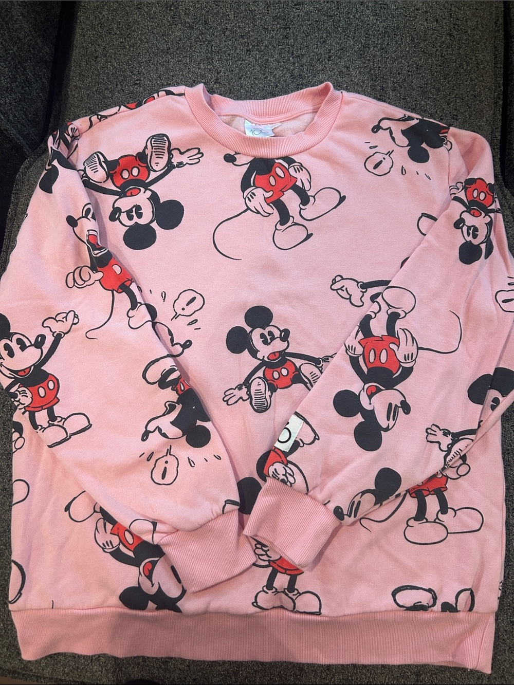 Disney Pink Mickey Mouse All-Over Print Pajama Top